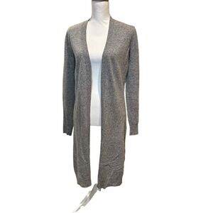 AllSaints Halo Cardigan Gray Open‎ Front Longline Sweater Women's Size 6